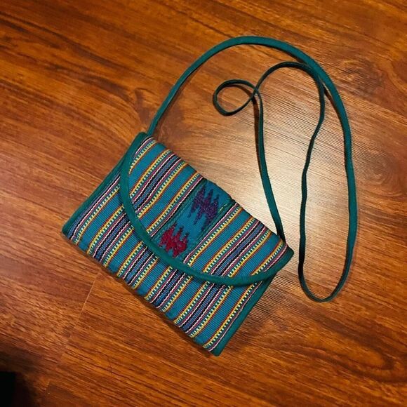 Guatemala Handmade  Colorful Quilted Stitched Crossbody bag - Picture 2 of 10